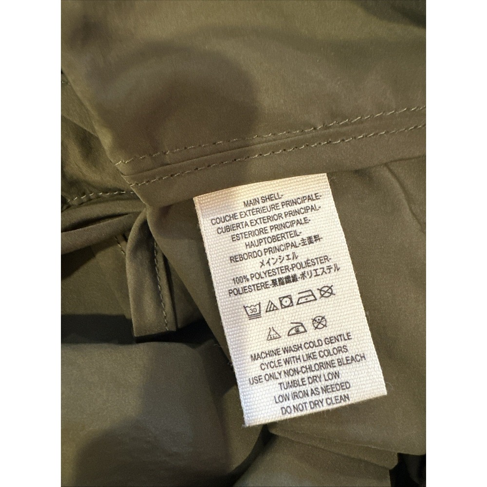 Free People Wind Swept Utility Jacket Women's XL Green Hood Windbreaker - Picture 4 of 4